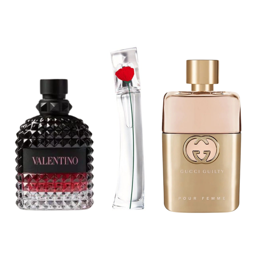 Set 3 Profumi | Gucci Guilty · Valentino Intense · Flower Kenzo