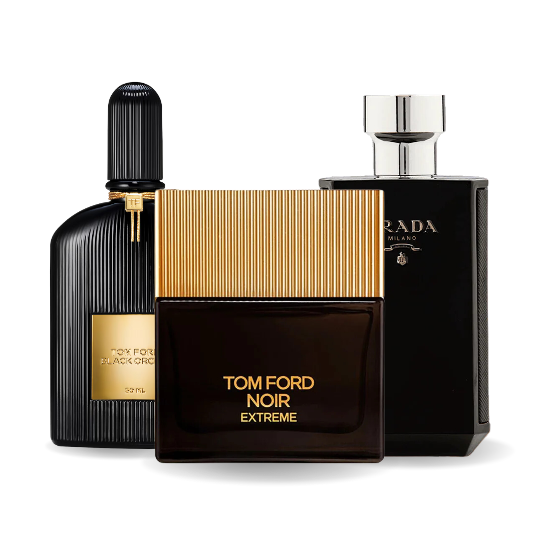 Set 3 Profumi | Black Orchid · Noir Extreme · Prada Intense